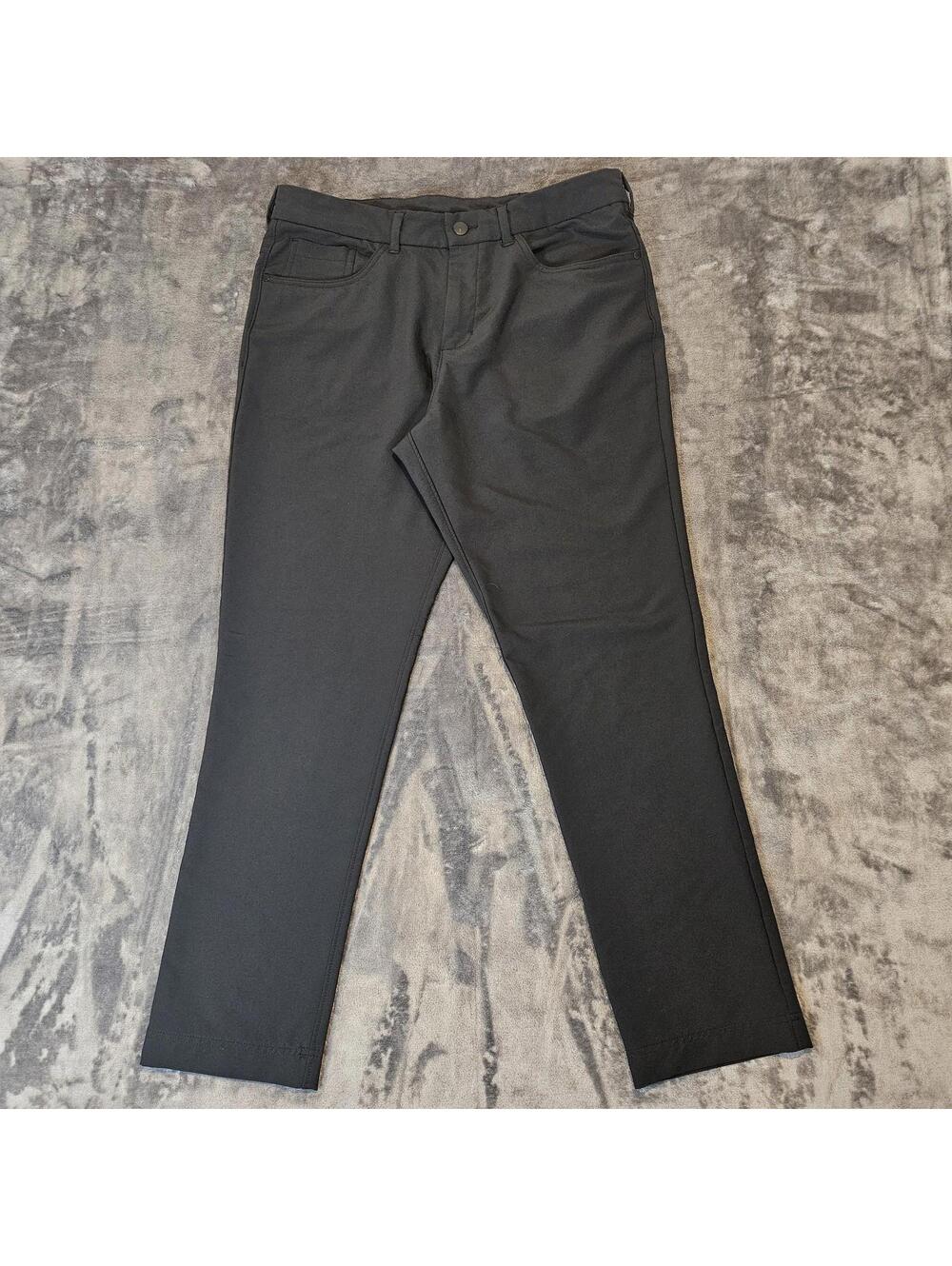 Panama Jack Mens 36x32 Black Commuter Performance Pants Golf Chino 4 Way Stretch